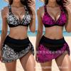 Swimsuit Women's New Bikini Split Three-piece Set Gathers Sexy and Thin High-end Swimsuit