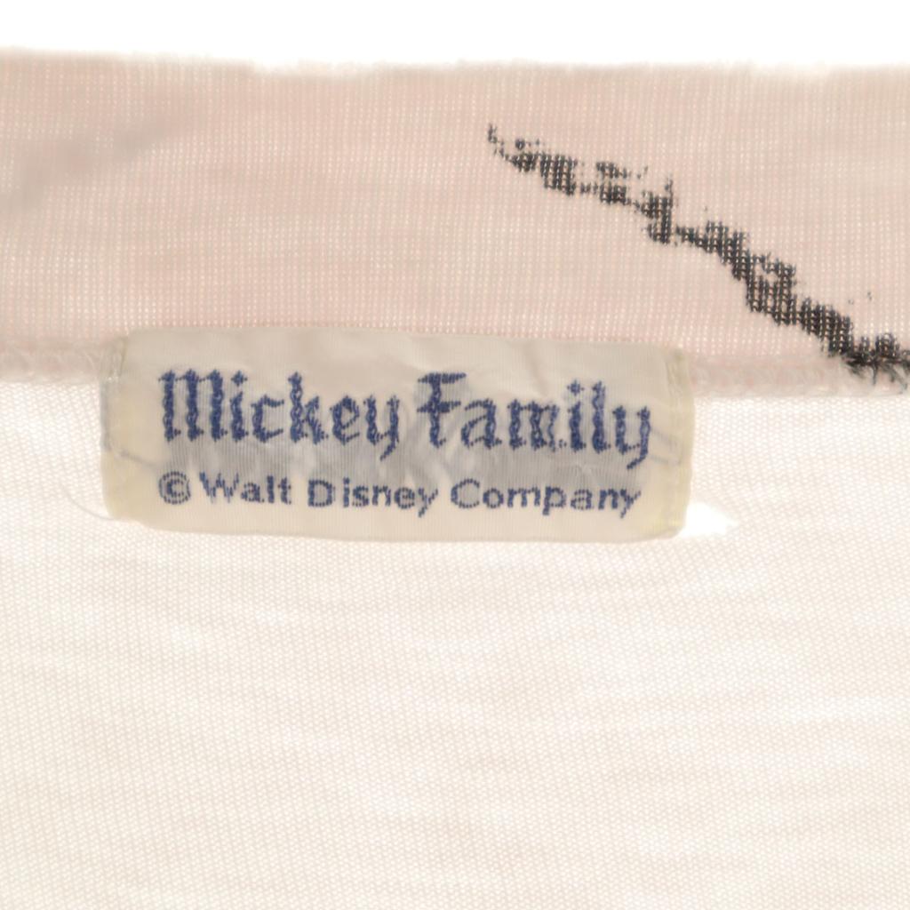 Mickey Family 90s Old Donald duck Short sleeve T-shirt white Men's Used