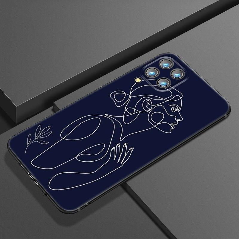 Abstract Art Line Phone Case For Samsung Galaxy A21 A30 A50 A52 S A13 A22 A32 4G A23 A33 A53 A73 5G A12 A31 A51 A70 A71 A72