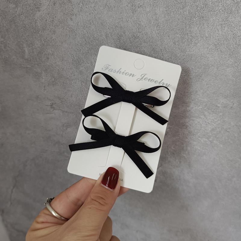 2 Stück Mädchen Mini-Greifklammern Damen Kopfschmuck Haaraccessoires Süße Schleifen-Haarklammern Ballett-Band-Schleifen-Haarnadel Pony-Clip