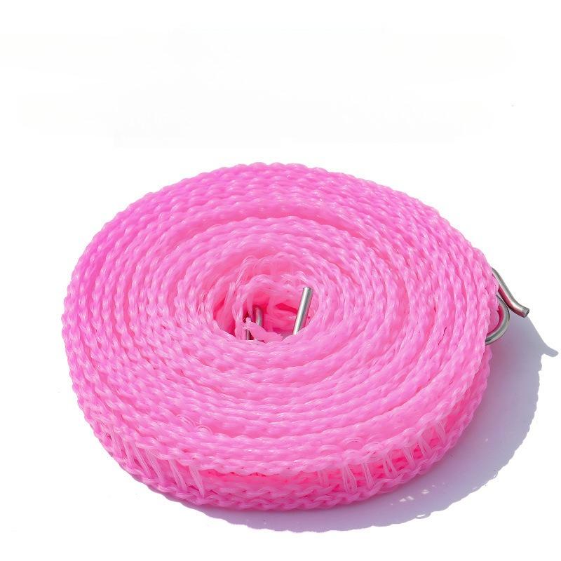 10M Retractable Clothesline Outdoor Portable Travel Camping Washing Line Rope Reel with Carabiner Hook Hiking Outdoor Gadgets