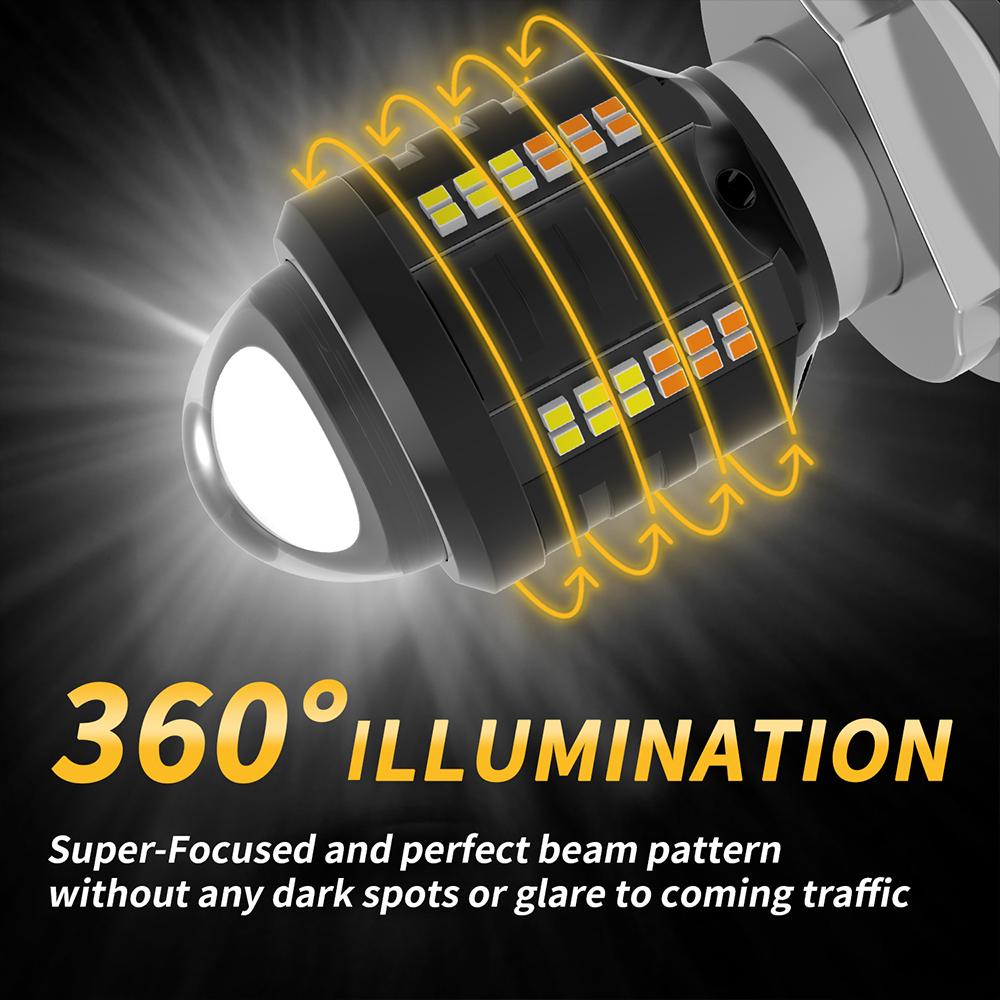 H4 Motorcycle Headlight BA20D H6 P15D H4 Led Bulbs High Power Canbus No Error Hi Lo Beam Motorcycle Accessories White 6000K 12V