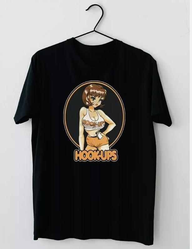

Hook-Ups Skateboard Waiters Girl T-Shirt Unisex T-Shirt XL