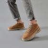 Men’s Black Boots Hiking Shoes Casual Sport Shoes Outdoor Khaki High Top Walking Shoes Plus Size