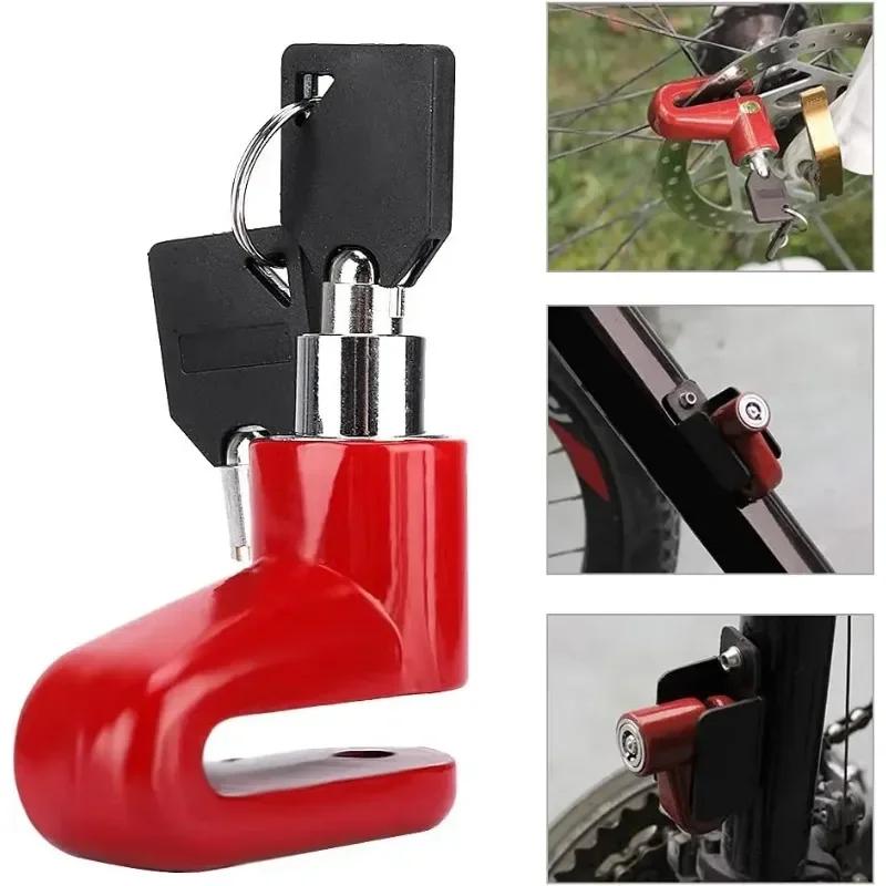 Zámek proti krádeži na kolo Motocyklový zámek na kotoučovou brzdu kola Visací zámek se 2 klíči pro horské kolo Elektrická koloběžka Motocykl