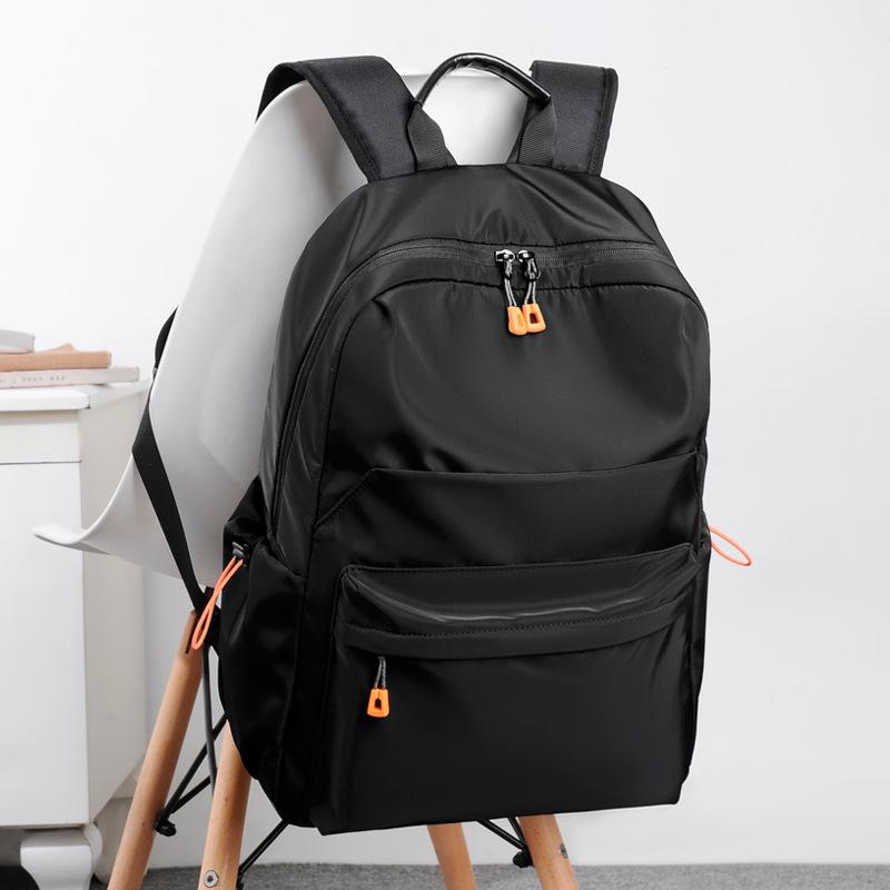 

Casual Backpack Fashionable Simple Gray Oxford Cloth Bag Comes with USB Charging Laptop Bag Backpack 28 inches. чёрный