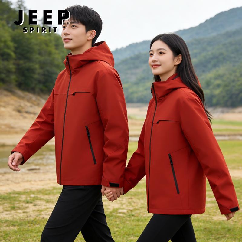 JEEP SPIRIT Couple's Outdoor Windbreaker Jacket