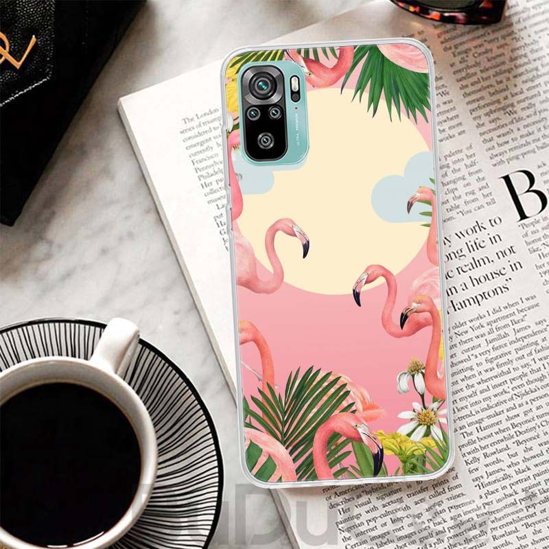 Pink Red Flamingo Cover For Xiaomi Redmi Note 13 12S 12 11 11S 10S 10 Pro Plus Phone Case 11E 11T 9 9S 8T 8 + Print Coque Redmi