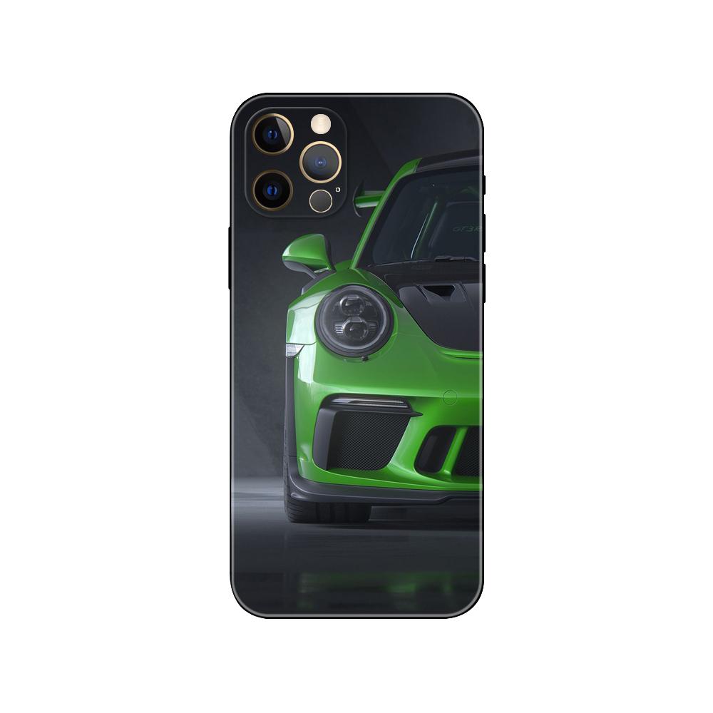 

Чехол для телефона 911 GT3 для iPhone 5 5S 2020se 6 6s 7 8 plus x 10 XR XS 11 12 13 mini pro MAX, черная задняя крышка из ТПУ iphone 5 5S SE 2016