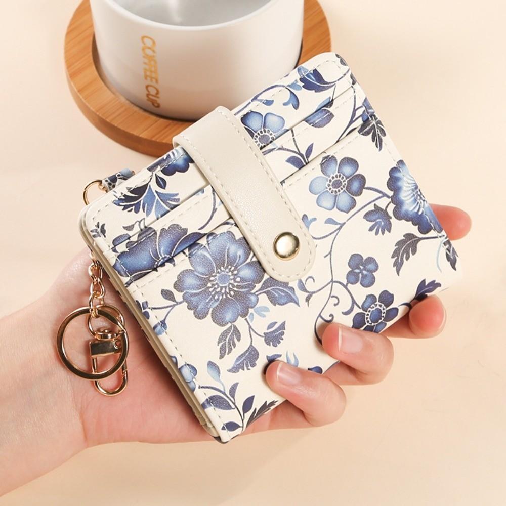 

Creative Floral Women Wallet Large Capacity PU Leather Credit Card Holder Multipurpose Gift Card Pouch