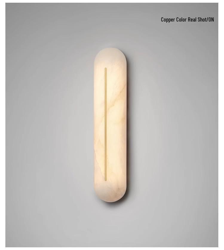 Modern Alabaster Wall Light - Minimalist French Design for Living Rooms, Bedrooms & Hallways