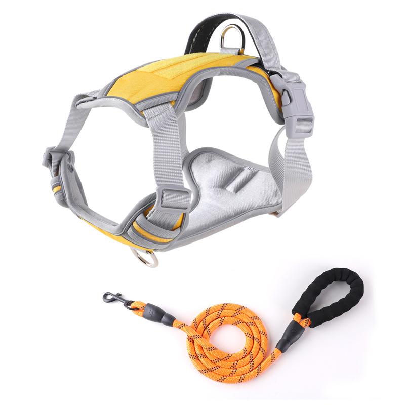 Dog Leash Explosion-proof  Large Dog Chest Strap Reflective Dog Leash Vest Type Pet Leash