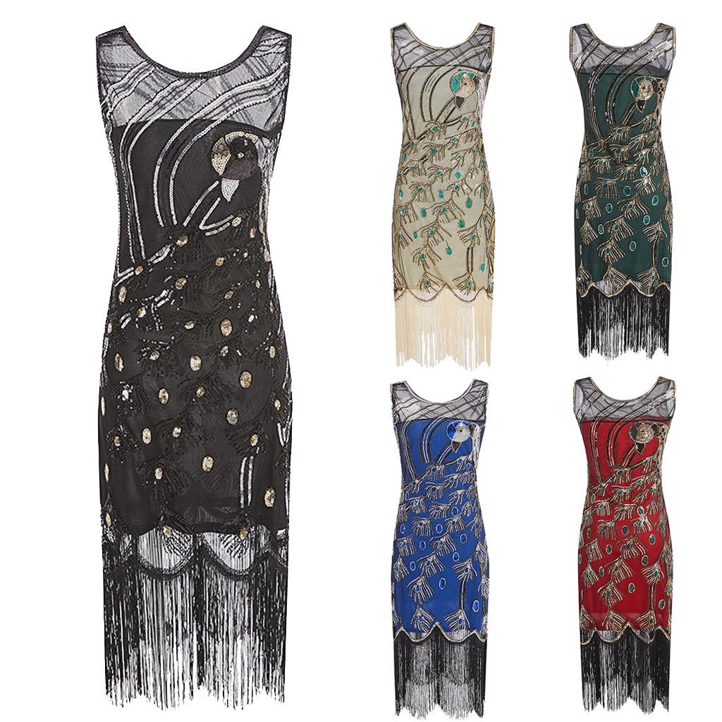 Sequins Long 1920s Dress main image 0