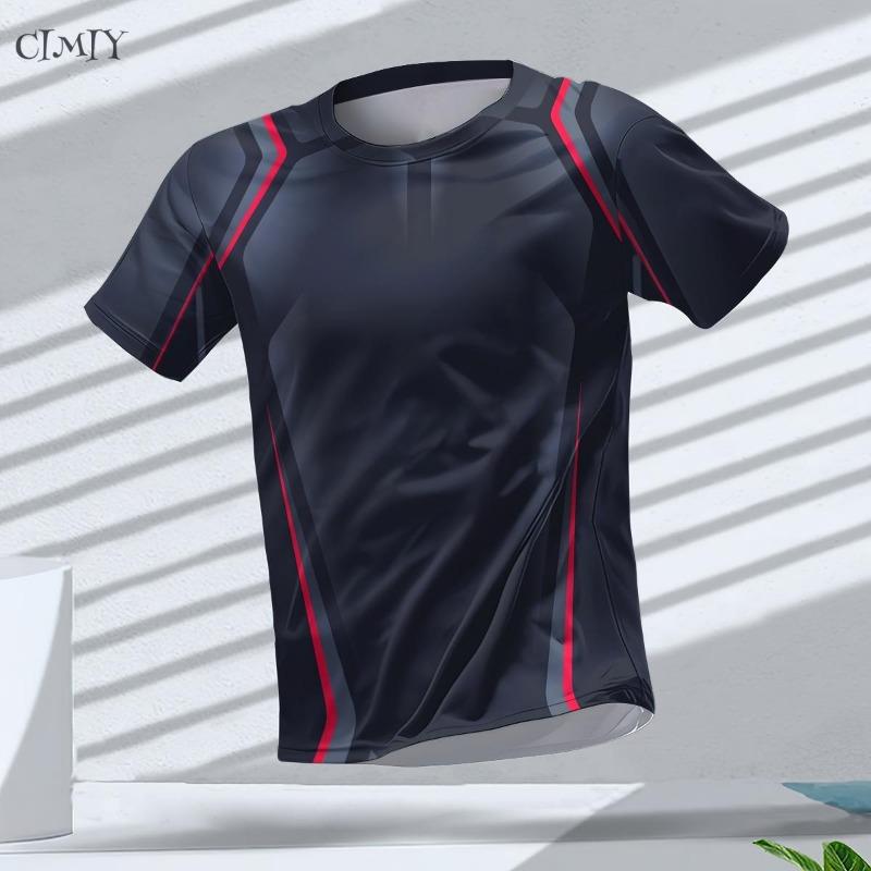 Men's Jersey Casual Fitness Men's Compression Shirt Outdoor Sports Shirt Dry Fit T-shirt Crew neck Breathable Short Sleeve