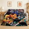 C-Chester Singer B-Bennington LIN-P-Park Flanellen Deken Zacht Plaid Kunst Voor Huisdecoratie Slaapkamer Bed Bank Picknick Fans Cadeau