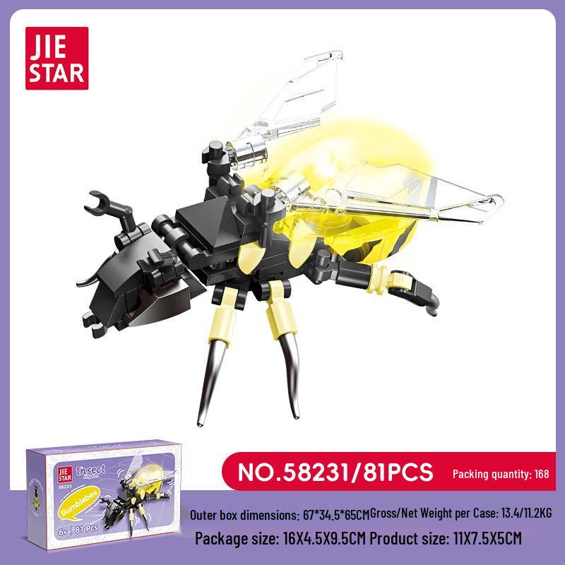 Jie Xing Educational Insect & Marine Animal Stacking Blocks Toy