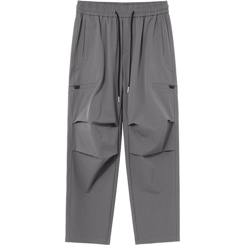 Outdoor workwear, paratrooper pants, hiking straight leg men's casual pants