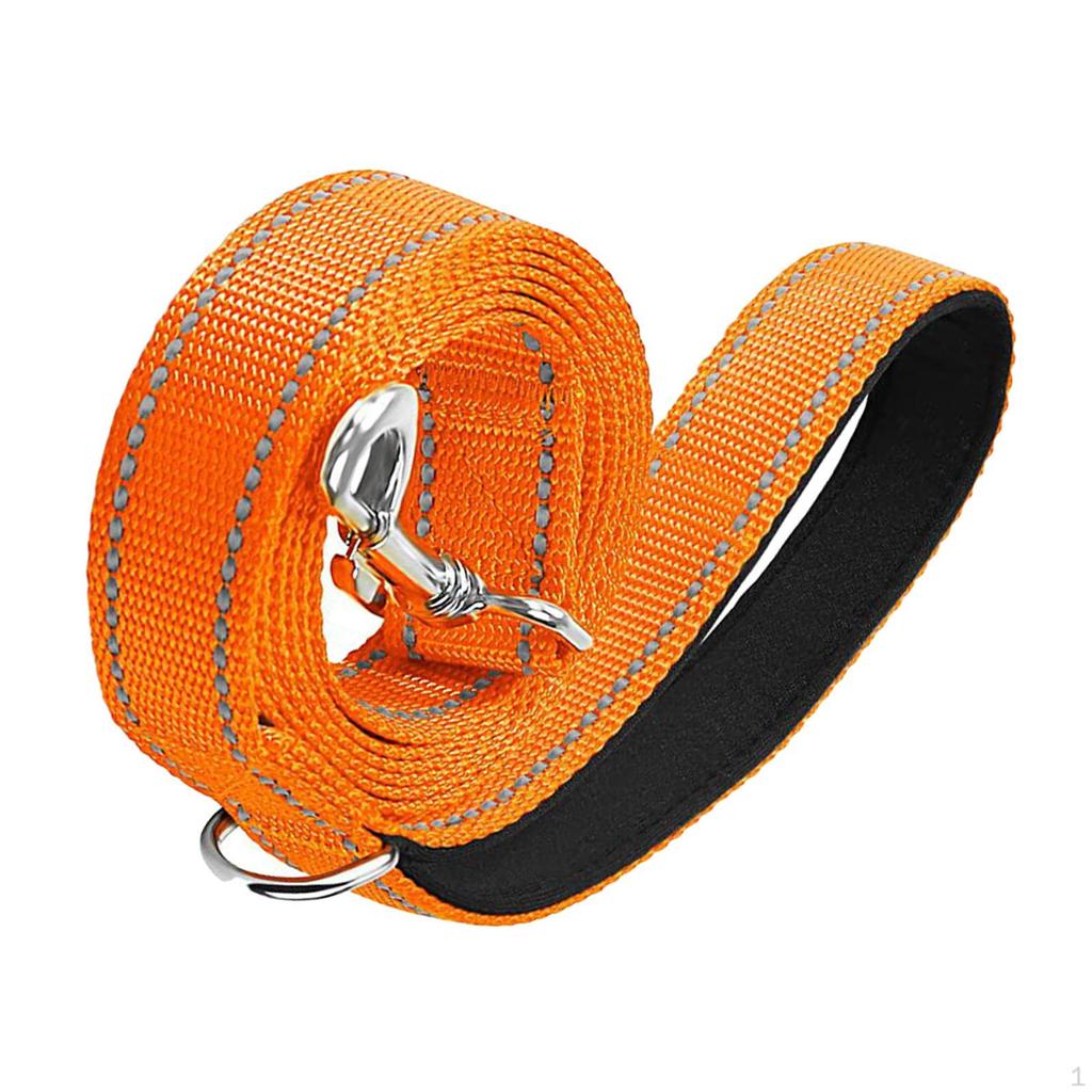 Dog Leash 6 Foot Reflective Nylon Braided Heavy Duty Training for Large and Medium Dogs