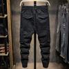 Men's Trendy Black Multi-Pocket Overalls - Autumn/Winter Collection