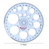 Multifunction Geometric Template Plastic Measuring Ruler Circles Drawing Shape Geometric Drawing Stencils Tools  for Office Scho