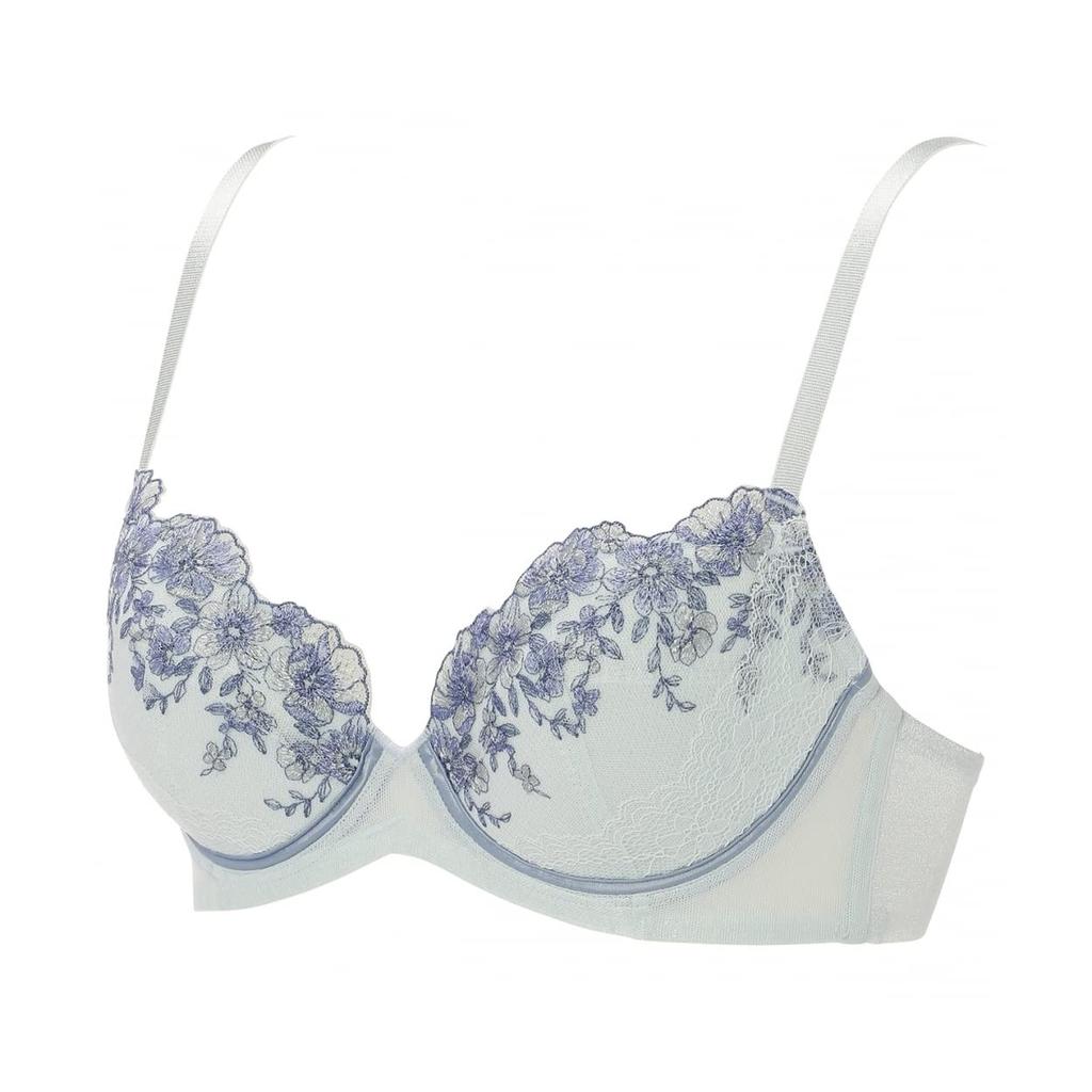 AMOSTYLE Charming Glamor Dear M019 Size E65 Bra, Floral, (Pink),