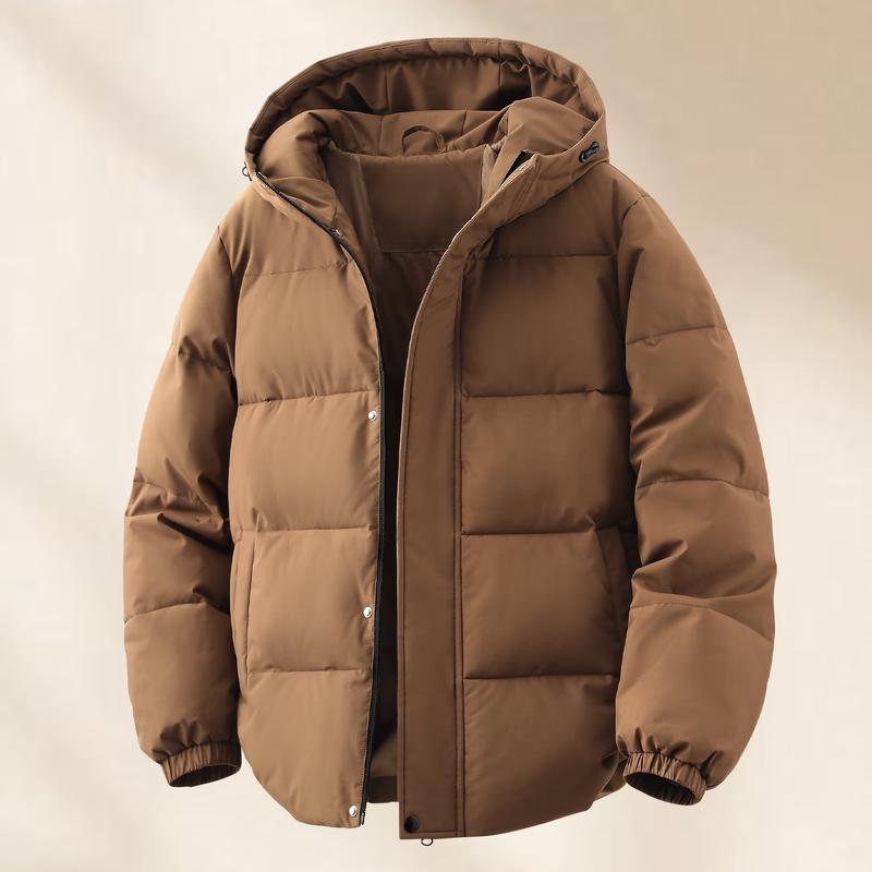 MINISO Men's American Casual Hooded Puffer Jacket