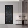 2pcs/set Sci-fi Circuit Line Door Art Mural Sticker Bedroom Background Wall Poster Home Decor Peel & Stick Waterproof Wallpaper