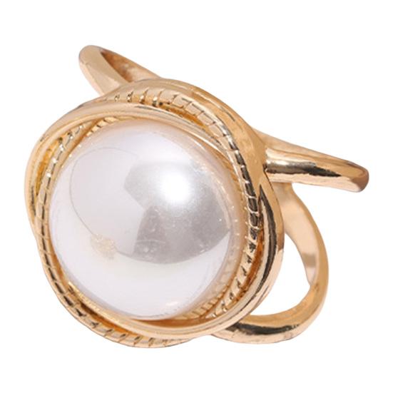 Women Scarf Ring Silk Scarf Ring Clip Faux Pearl Scarf Clasp Elegant Slide