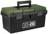 JEJ Astage X Series Roof Tool Box 490X, Black/Green, Disaster Preparedness, 17.5" W X 10.7" D X 9.7" H