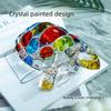 Painted Turtle Ornament Crystal Glass Tortoise Statue Craft Turtle Figurine Decoration  Household