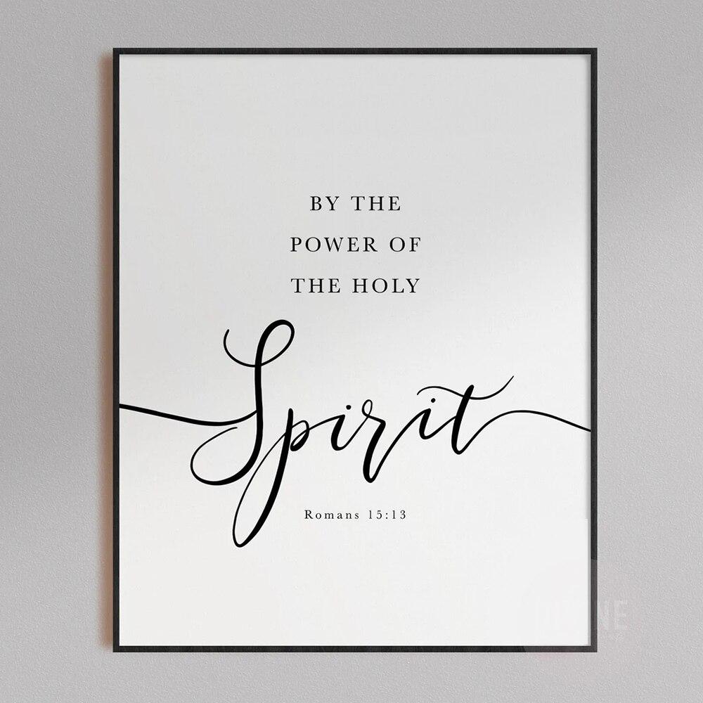 Modern Romans 15:13 NIV Bible Verse Scripture Peace Quote Christian Wall Art Canvas Painting Posters For Living Room Home Decor