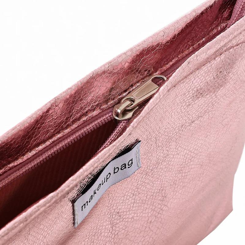 INS Fashion Shining Makeup Bag Organizer for Travel Cosmetics Toiletries for Women Large-capacity Clutch Bag Pouch Waterproof PU