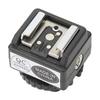 C N2 Flash Hot Shoe Mount Adapter for Nikon Flash To Camera Hot Shoe Converter with PC Sync Port