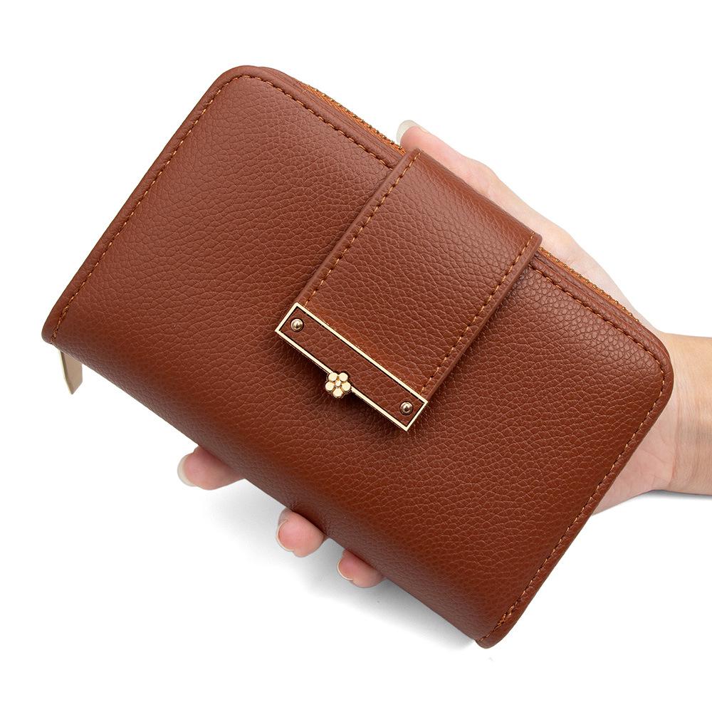 Damen Geldbörse & Clutch mit mehreren Kartenfächern und Reißverschluss-Münzfach