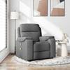 VidaXL Reclining Massage Chair Dark Grey Fabric, Massage Chair, Armchair, Sofa Armchair, Office Chair 4015691