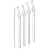 4pcs Butterfly Glass Straw with Brush 200*8mm Reusable Drinking Straw Set Milkshakes Cocktail Coffee Straws Home Bar Accessories
