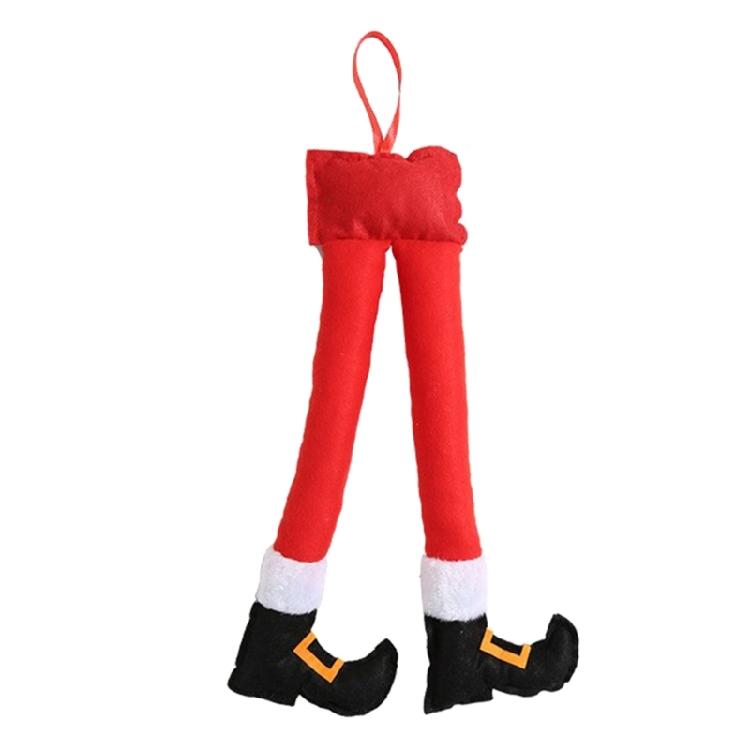 Christmas Elf Santa Claus Legs Decoration Xmas Tree Party Pendant Accessories