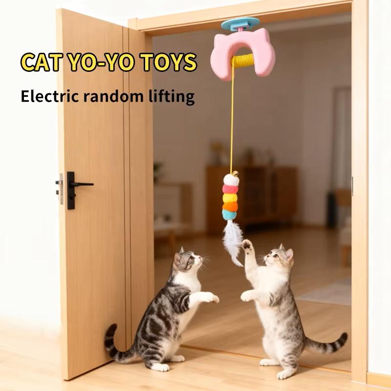 New Type Electric Smart Hanging Door Cat Toy Self Entertainment Fun Cat Teaser for Indoor Cats Kittens Pet Exercise Toys
