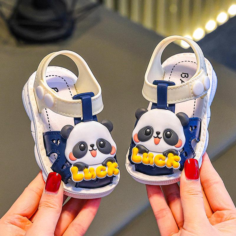 Summer Baby Girls' Princess Sandals - Soft Sole Toddler Panda Sandals for Children