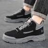 Men's Casual Desert Boots Outdoor Comfortable High Top Breathable Boot Mens Casual Non-slip Wear-resistant Platform Cowboy Boots