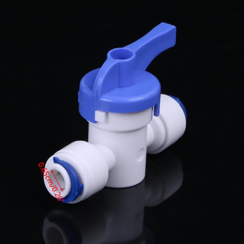 Jilin 1/4 Inline New Ball Valve Quick Connect Shut Off for Water Reverse Osmosis Jilin 1/4 Inline New Ball Valve Quick Connect Shut Off for Water Reverse Osmosis