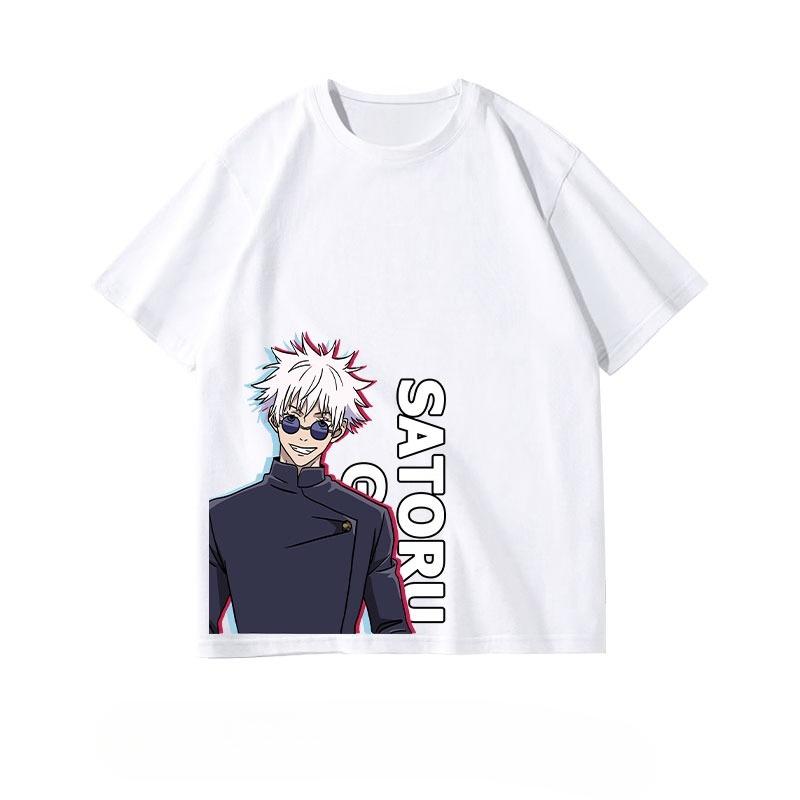Anime T Shirt Jujutsu Kaisen Gojo Satoru Yuji Itadori Geto Suguru Tee Unisex Women Cotton Harajuku Fashion Top Streetwear Couple