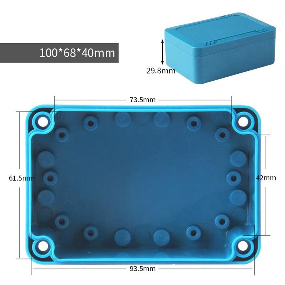 IP67 Waterdichte Behuizing Aansluitdoos ABS Kunststof Blauwe Kleur Elektronische Projectbehuizing Elektrische Projectdoos