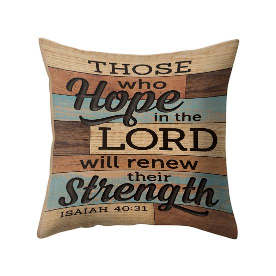 Letter Square Throw Pillow Case Cushion Cover Sofa Home Office Decoration