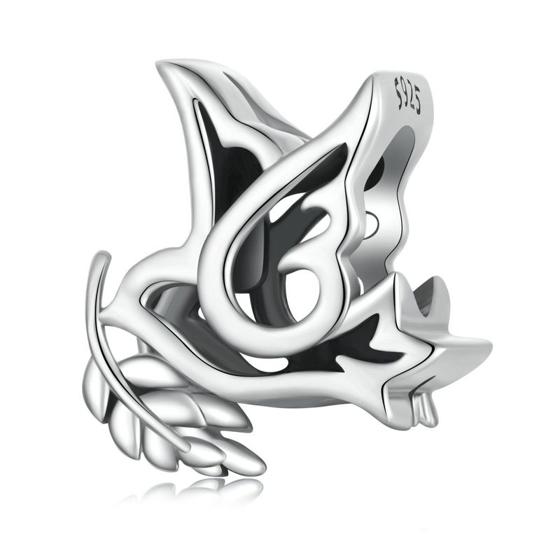 WOSTU 925 Silver Religious Openable Bible Book Charm Cross Faith Pendant Celtic Knot bead Fir Bracelet DIY Family Gift