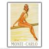 f1Monte Carlo Monaco Vintage Retro SIGN METAL PLAQUE Travel Poster Art Print