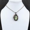 Lemon Chrysoprase Pendant Original Gemstone Jewelry Copper Wire Wrapped Pendant Handmade Pendant Copper Wire Wrapped Jewelry Gift For Women