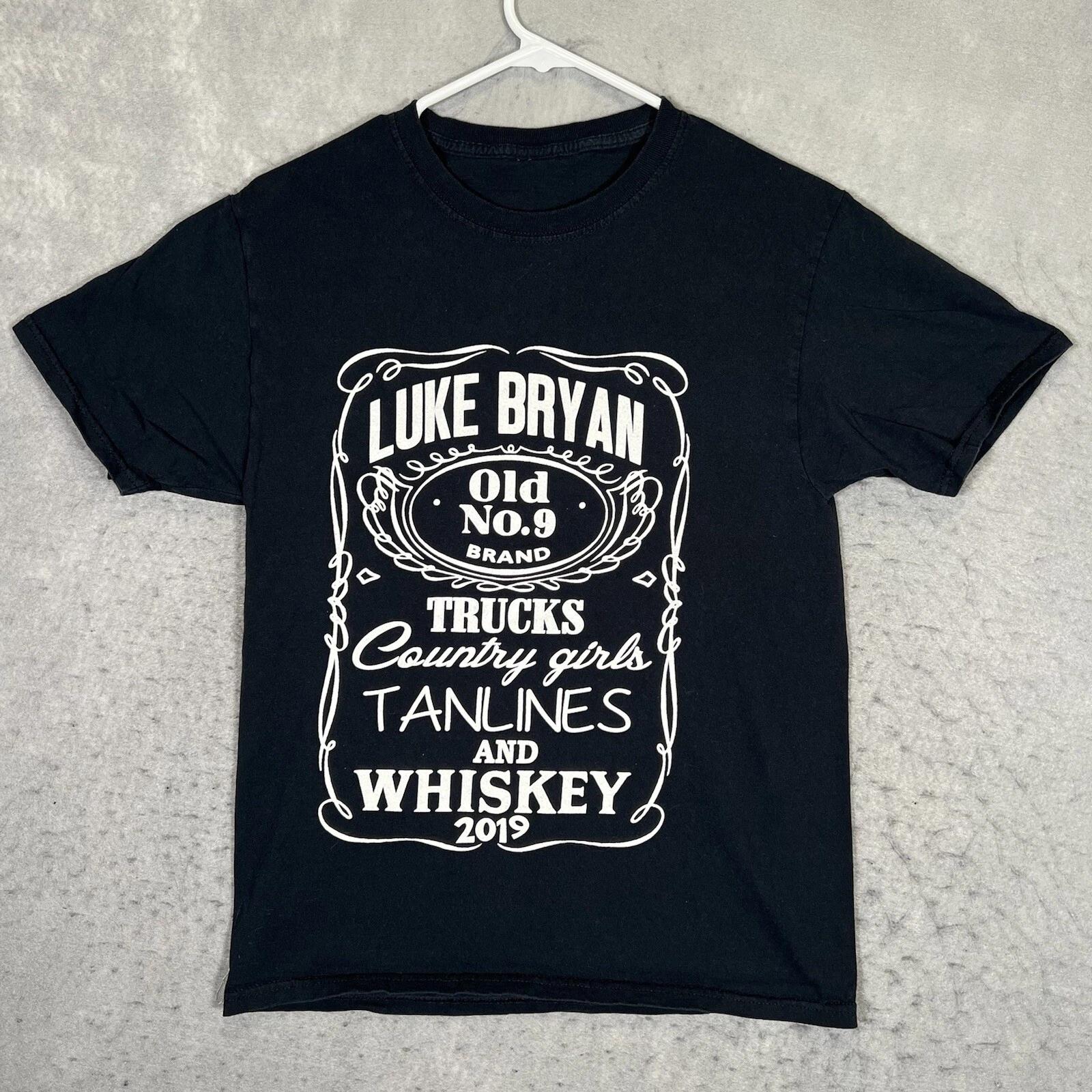 

A1 Luke Bryan 2019 Tour Promo Shirt Adult Small Black Country Music Mens S