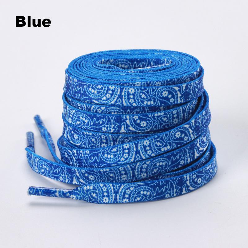 1 Pair Color Cashew Flower Shoelace Flat Shoelaces for Sneakers Creative Gradient Colorful Shoe Laces Men and Women for AF1 AJ1