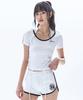 RAIMENT (W) Women'S Develop Shirred Crop Short Sleeve T-Shirt_White